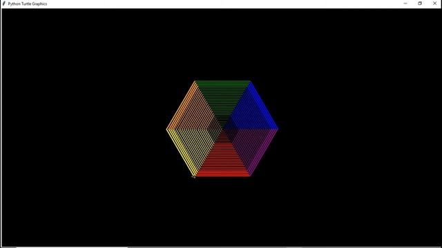Python Turtle Graphics || Rainbow Hexagon (Visual Studio Code) смотреть онлайн