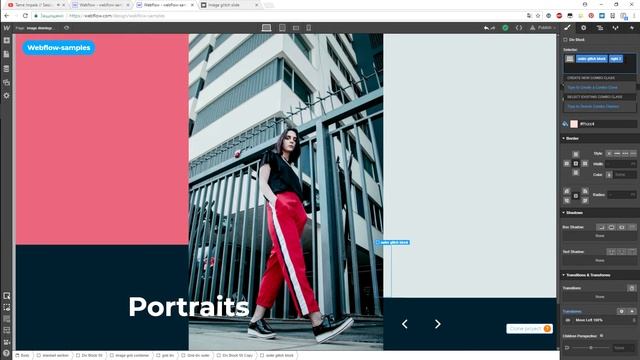 Webflow.io #8 - image disintegration layout tutorial смотреть онлайн