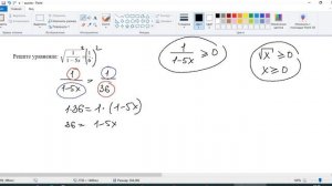 Дробно-иррациональные уравнение. Пример. 8 класс.