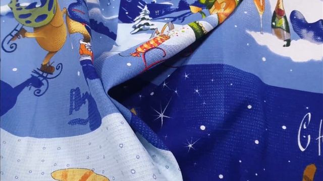 Ткань Вафельное полотно 150 см 160 гр рис Горыныч 12835 1