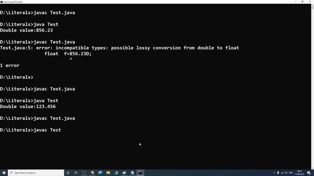 floating point literals in java смотреть онлайн