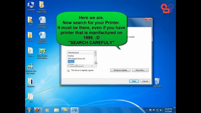 How to install printer in windows 7 without cd Driver смотреть онлайн