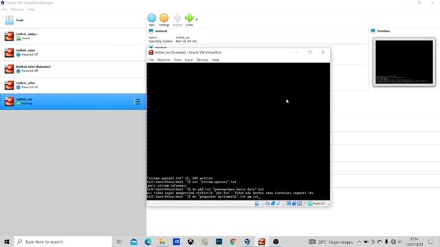 Manajemen file dan user redhat administrator || Oracle VM Virtualbox смотреть онлайн