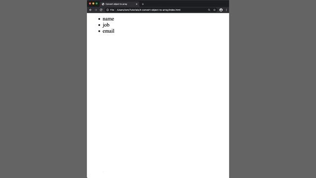 Javascript - Convert an Object to an Array смотреть онлайн