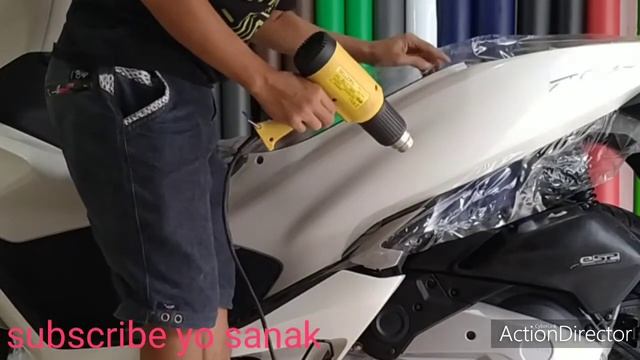wrapping honda new pcx tranparan oracal. смотреть онлайн