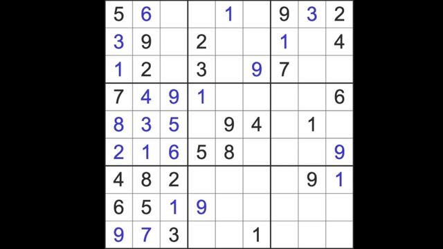 Sudoku solution – Los Angeles Times sudoku 23 June 2023 Expert level смотреть онлайн
