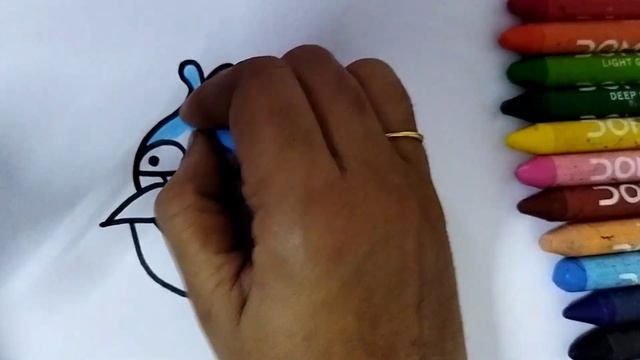 Blue angry birds Drawing / how to draw blue angry bird / cartoon angry bird drawing / angry bird смотреть онлайн