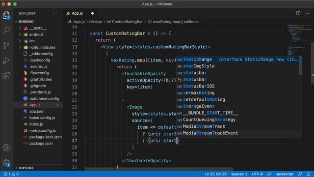React Native: Star Rating (Custom Star Rating) смотреть онлайн