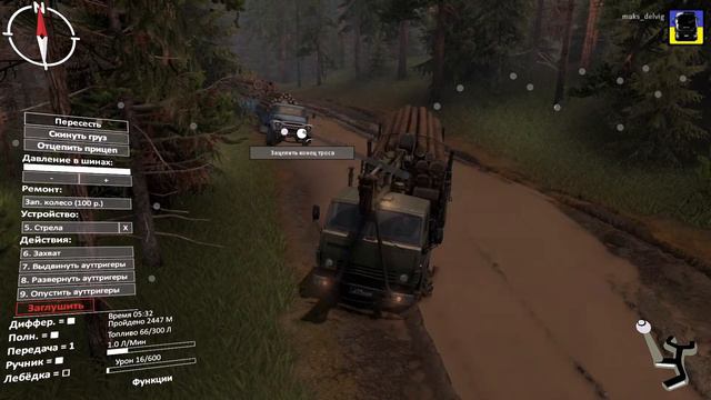 Spintires® Карта «Demon». Автор soller. Небольшое продолжение без комментариев. Часть 4. смотреть онлайн
