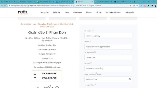 Giới thiệu website quản lý giới thiệu tour du lịch đông nam á tour du lịch lào đồ án website du lịc смотреть онлайн