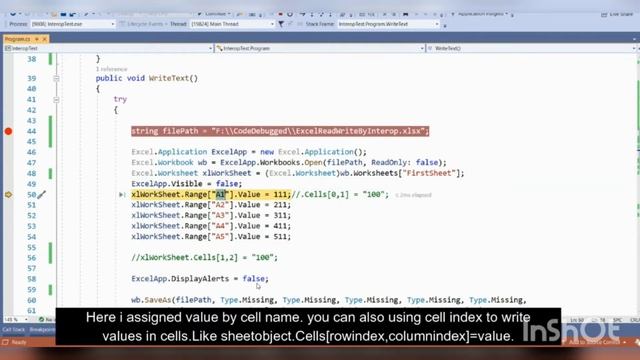 Create, Read and Write excel file by C# смотреть онлайн