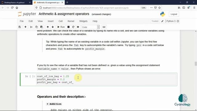 Python Tutorial In Hindi #9 | Arithmetic and Assignment operator смотреть онлайн
