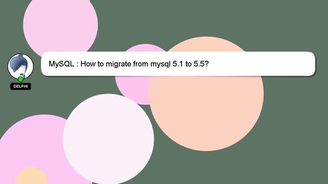 MySQL : How to migrate from mysql 5.1 to 5.5? смотреть онлайн