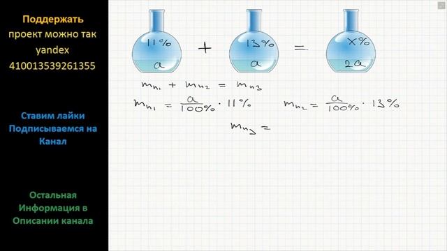 Математика Смешали некоторое количество 11-процентного раствора некоторого вещества с таким же смотреть онлайн