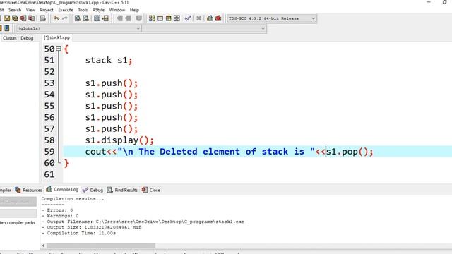 Stack Implementation смотреть онлайн
