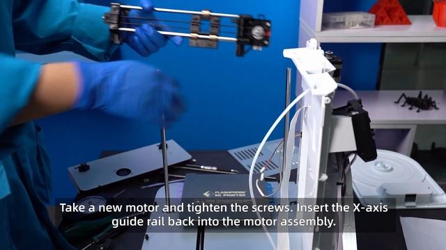 Flashforge Adventurer 3 Pro 2 : Replace the X axis motor assembly смотреть онлайн