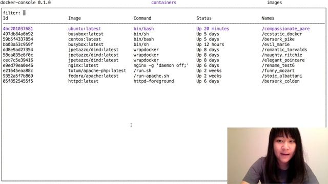 docker console demo смотреть онлайн