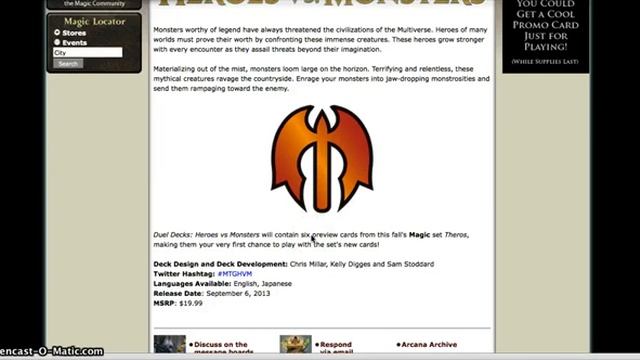 MTG NEWS: Heroes vs Monsters Dual Deck смотреть онлайн