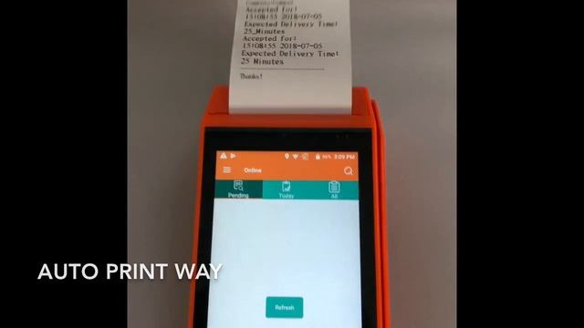 GOODCOM Android POS Printer for Printing Resturant online order смотреть онлайн