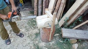 Лавочки из бревна своими руками. Лесная Мебель для дома и сада.