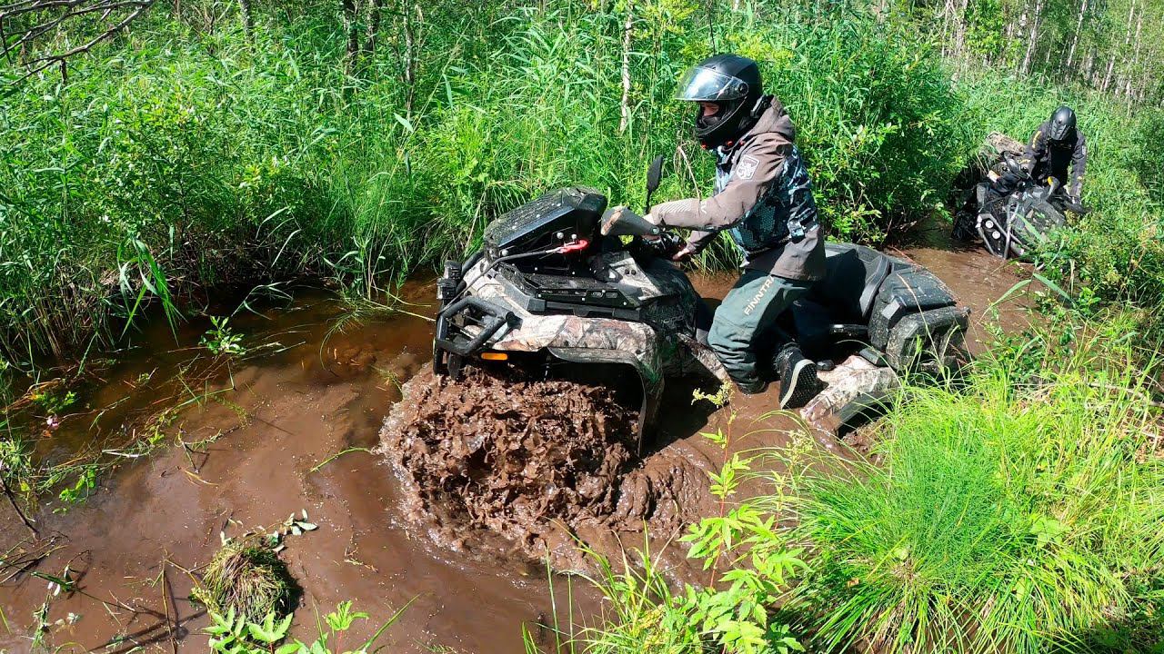 brp xmr и два cfmoto, покатушка на квадроциклах смотреть онлайн