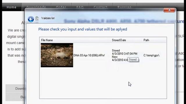 Update capture time in ARW смотреть онлайн