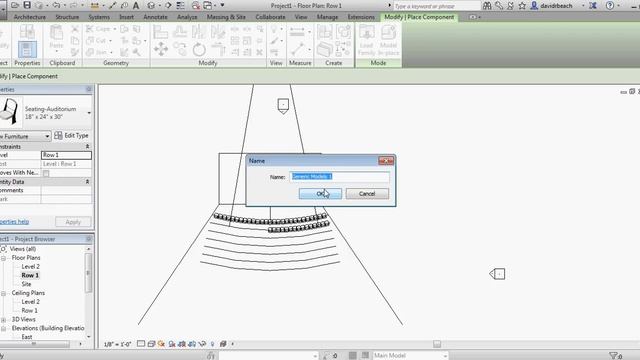 Revit Theater Seating Model смотреть онлайн