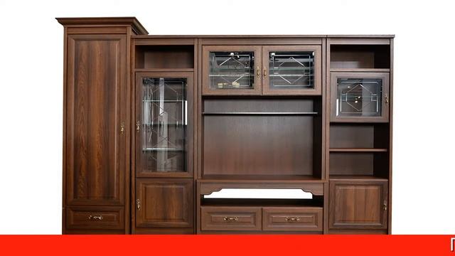 Обзор Шкаф для посуды Флоренция дуб Оксфорд | HOFF смотреть онлайн