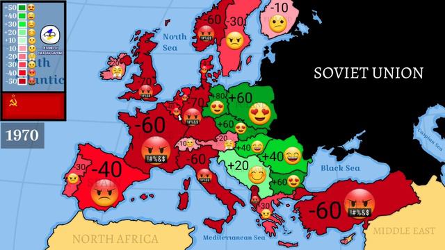 Relations between Russia 🇷🇺 and Europe 1900-2023 (Every year) смотреть онлайн