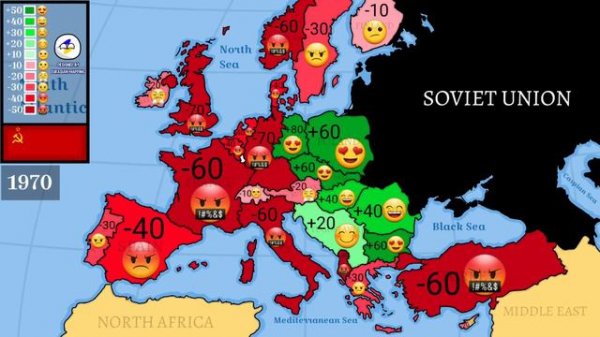 Relations between Russia 🇷🇺 and Europe 1900-2023 (Every year)