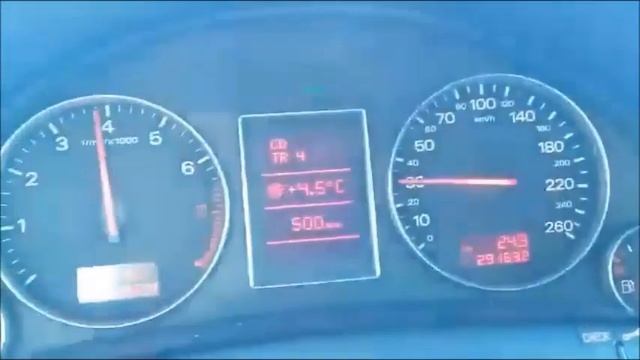 Audi A4 B6 1.8T AVJ - 0 - 100 km/h Acceleration смотреть онлайн