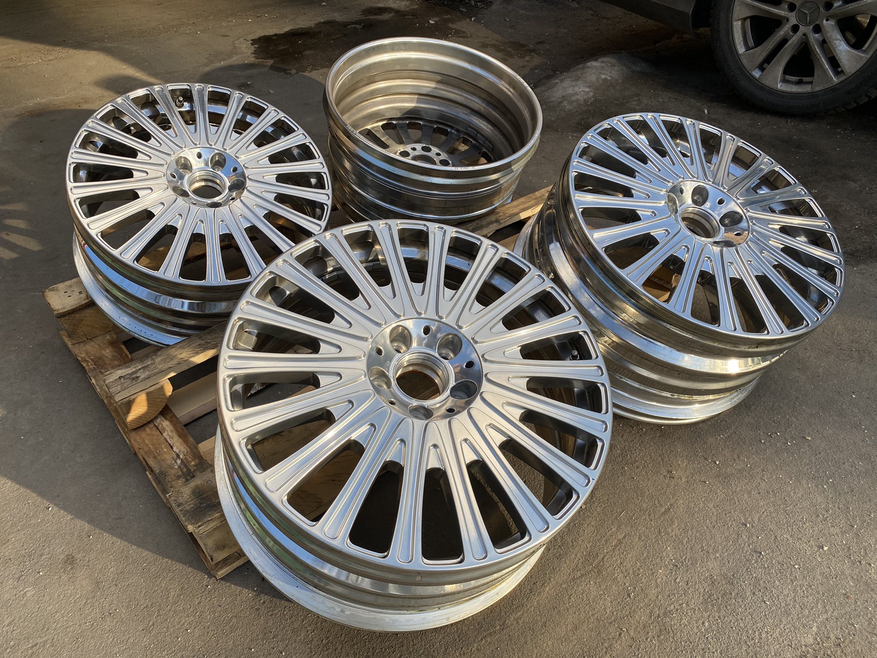 Литые диски BRABUS Брабус для бронированного Mercedes S600 W222, Maybach, Мерседес S600, Майбах