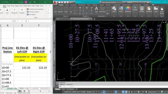 Manual Earthwork Volumes in AutoCAD 2019 - Part 3 of 5 Earthwork Plan смотреть онлайн