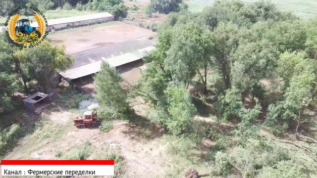 ДТ- 75 валит (корчует) деревья. Как правильно корчевать деревья. Old Soviet tractor rips out trees смотреть онлайн