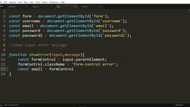Javascript Form Validation | Registration & Login Form Validation смотреть онлайн