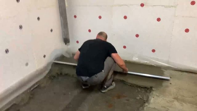 Бетонирование пола в гараже. смотреть онлайн