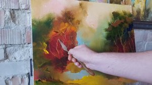 МАСЛЯНАЯ ЖИВОПИСЬ ДЛЯ НАЧИНАЮЩИХ. Как писать маслом/мастихином. ЖИВОПИСЬ МАСТИХИНОМ ...