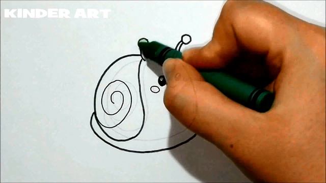 Как нарисовать милую улитку поэтапно | How to draw a cute snail step by step easy смотреть онлайн