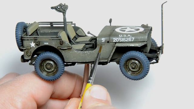 EASY PAINTING And WEATHERING Willys MB JEEP (1/35, Tamiya)