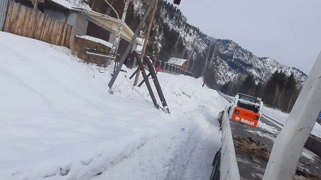 Bobcat первый выезд  после простоя.