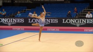 Karla DIAZ ARNAL (MEX) 2015 Rhythmic Worlds Stuttgart - Qualifications Ball