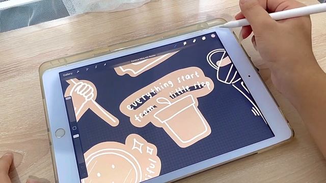 ASMR draw stickers in Procreate for Printing #6 | Journaling Vlog Indonesia смотреть онлайн