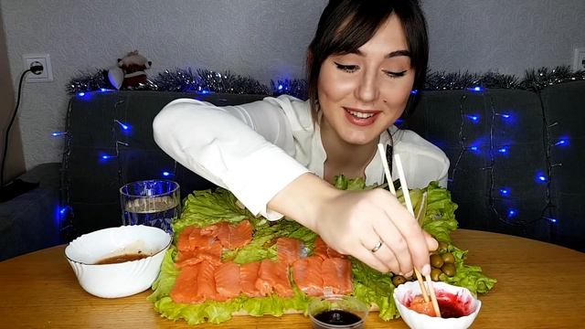 MUKBANG |Филе форели, овощи|Trout fillet, vegetables|Eating Show| 먹방 |не ASMR смотреть онлайн