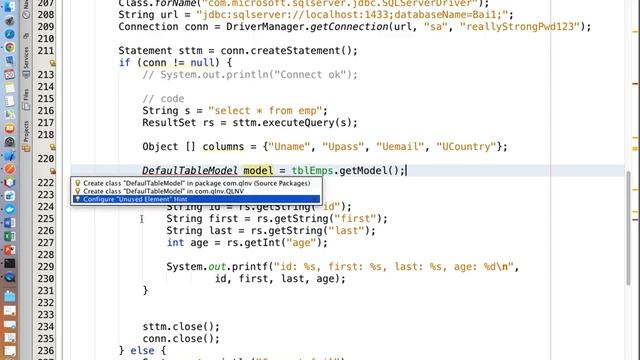 Fill data from SQL Server to Jtable Java swing - P1 смотреть онлайн