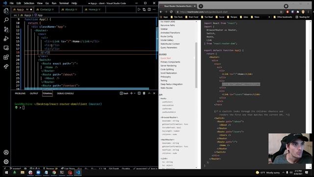 Introduction to the react-router-dom смотреть онлайн