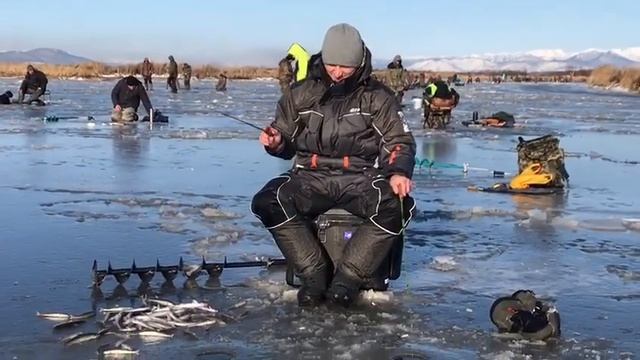 Зимняя рыбалка на Камчатке. 23.11.2019 года р. Широкая, корюшка смотреть онлайн