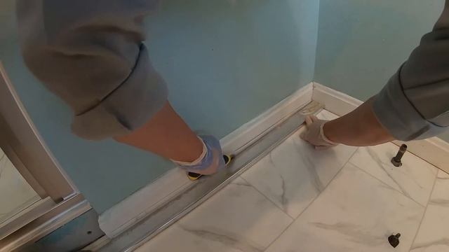 Bathroom Floor Replacement, Step 3 - Install Sheet Vinyl Flooring, FnF650