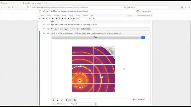 X-ray diffraction image calibration using pyFAI and Jupyter notebook смотреть онлайн