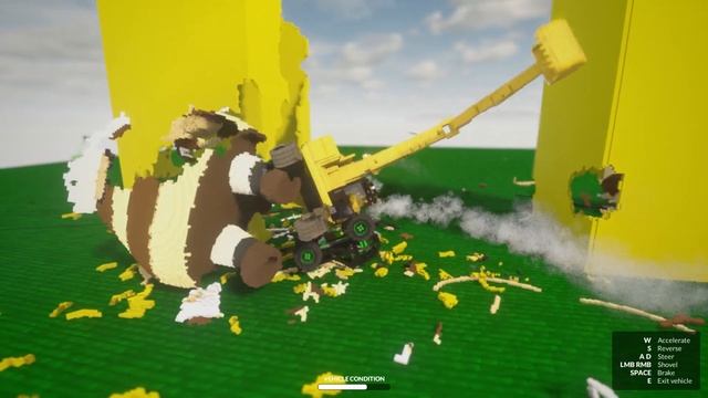 JUMP OVER AME BEES IN CARS in Teardown! смотреть онлайн