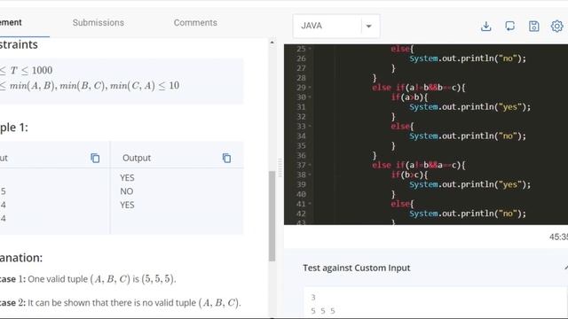 Valid Minimum Solution CodeChef||Starters 49 java смотреть онлайн